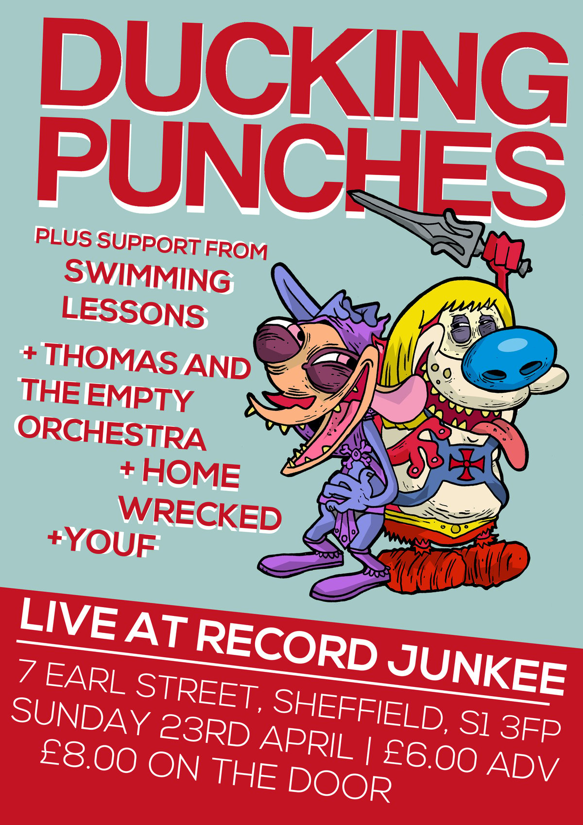 Image of RECORD JUNKEE PRESENTS: DUCKING PUNCHES + SUPPORT 