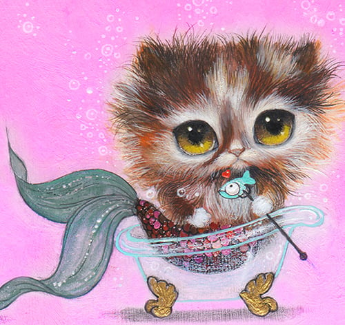 Image of "Purrmaid" Limited Edition Print