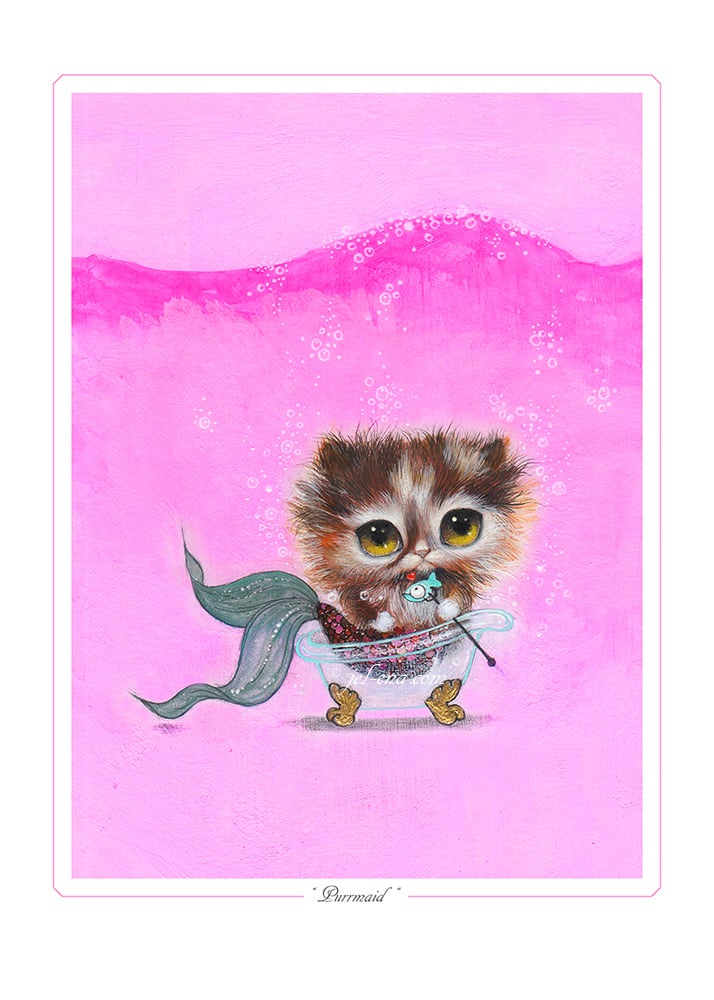 Image of "Purrmaid" Limited Edition Print