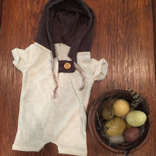 Image of Nature's Hooded Romper