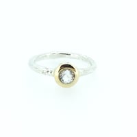 Image 4 of herkimer diamond quartz engagement ring 