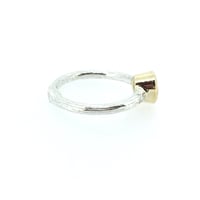 Image 2 of herkimer diamond quartz engagement ring 