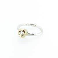Image 1 of herkimer diamond quartz engagement ring 