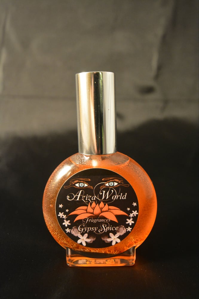 Image of Gypsy Spice Perfume, 1 oz With Rose, Amber, Patchouli, Caramel, Handmade Ladies Perfume