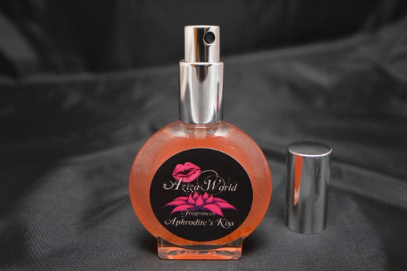 Image of Aphrodite's Kiss Perfume, Chypre Floral with Sandalwood, Orchid, Kiwi, Handmade Ladies Perfume