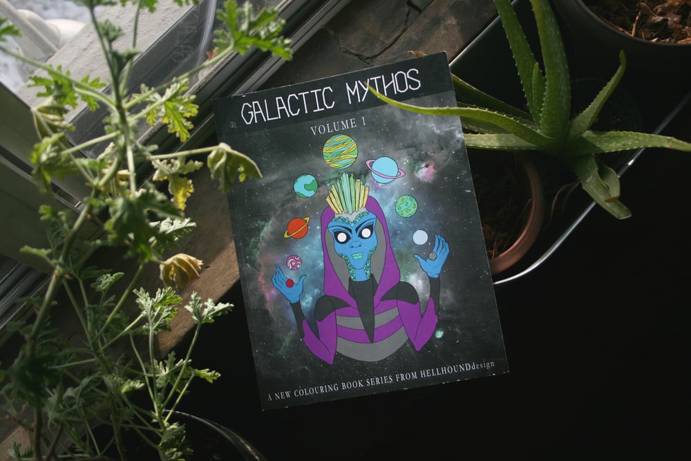 Image of GALACTIC MYTHOS colouring book