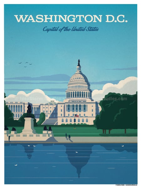 Image of Washington D.C. Capital Poster