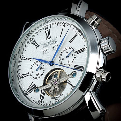 Image of Full Calendar Tourbillon Auto Mechanical Mens Watches
