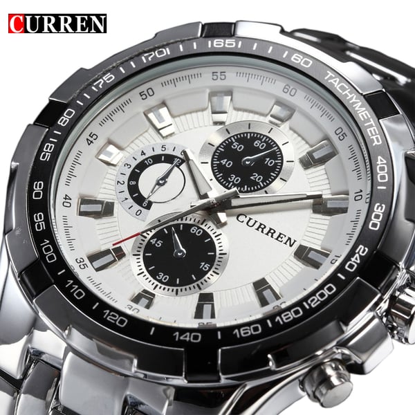 Image of Luxury full stainless steel Watch Men Business Casual quartz Watches