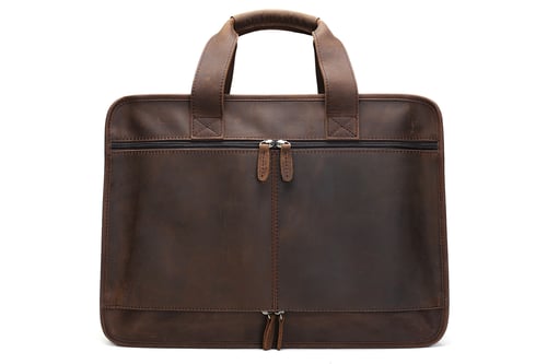 Image of Handmade Genuine Leather Luggage Bag Travel Bag Laptop Briefcase DZ11