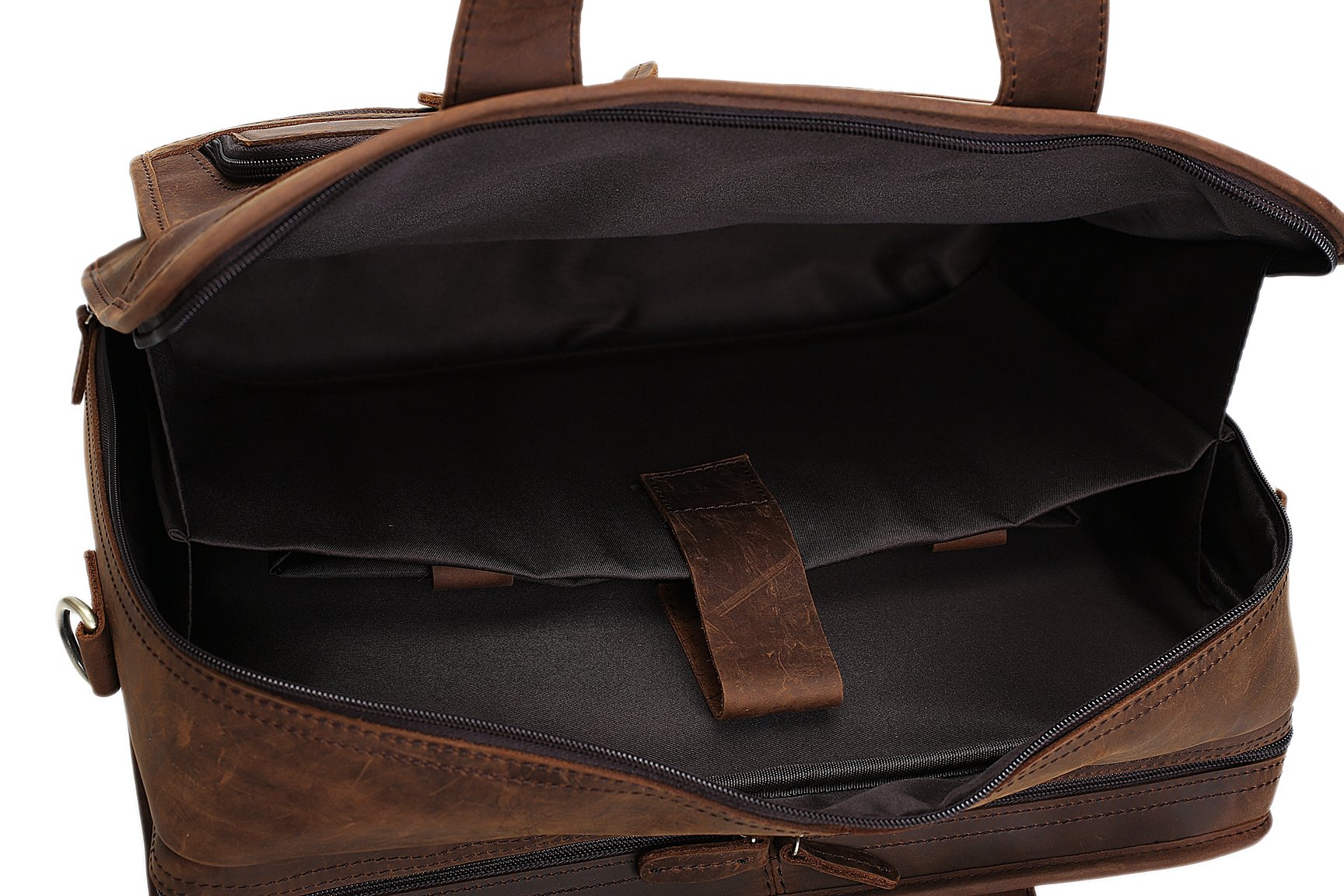 Handmade Genuine Leather Luggage Bag Travel Bag Laptop Briefcase DZ11 ...
