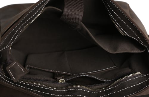 Image of 14'' Leather Briefcase Messenger Bag Laptop Bag Men's Bag 7108