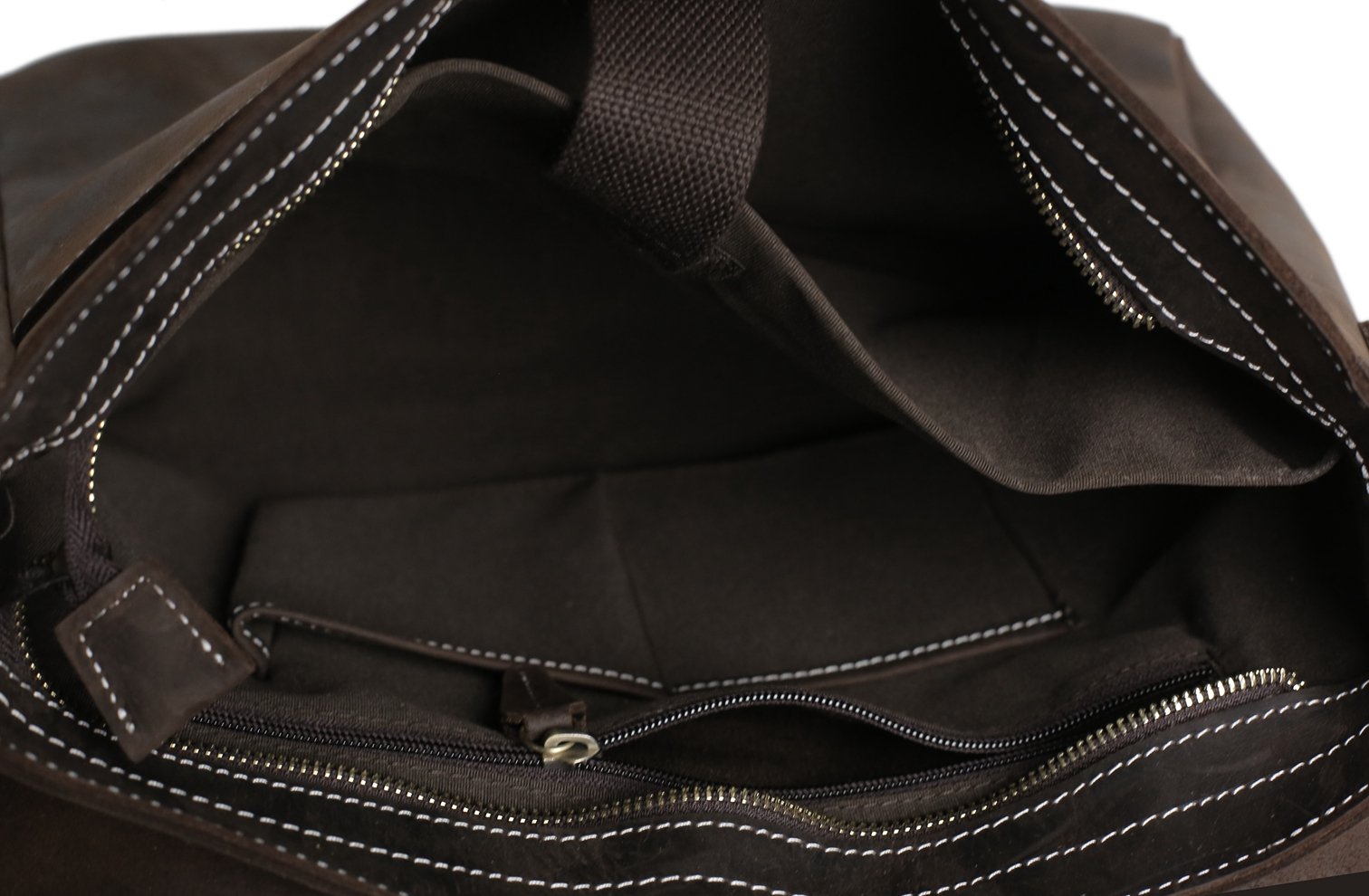 14'' Leather Briefcase Messenger Bag Laptop Bag Men's Bag 7108 ...