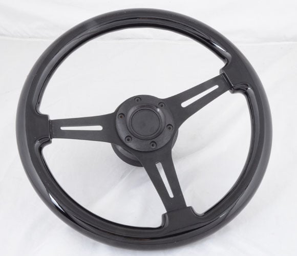 Image of 350mm Steering Wheel "Murdered Out"