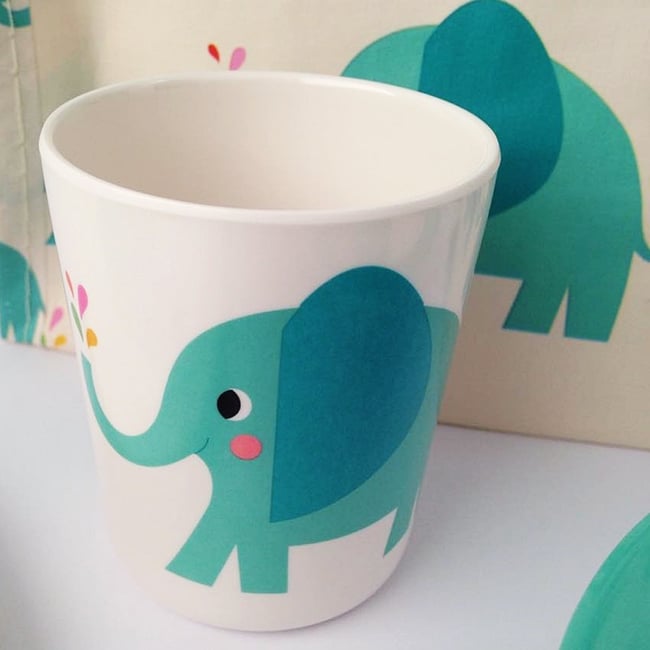 Elephant Melamine Mealtime Set