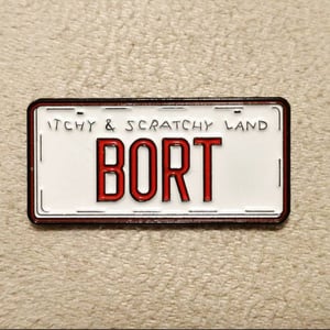 Image of Bort License Plate Pin