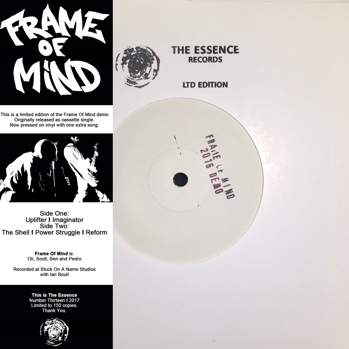 FRAME OF MIND "2016 Demo" 7"EP The Essence