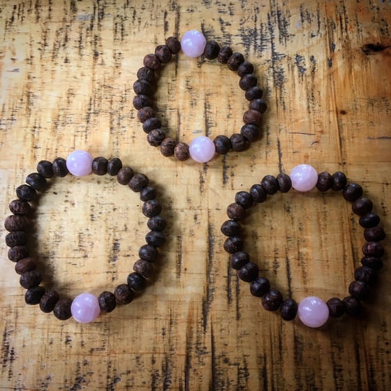 Image of The Tree Free Rose Quartz Reiki Bracelet