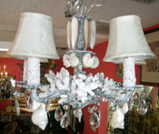 Image of White Washed Chandelier