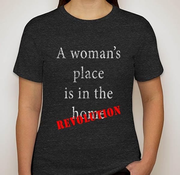 Image of A Woman's Place is in the REVOLUTION Ultra-Soft Tee