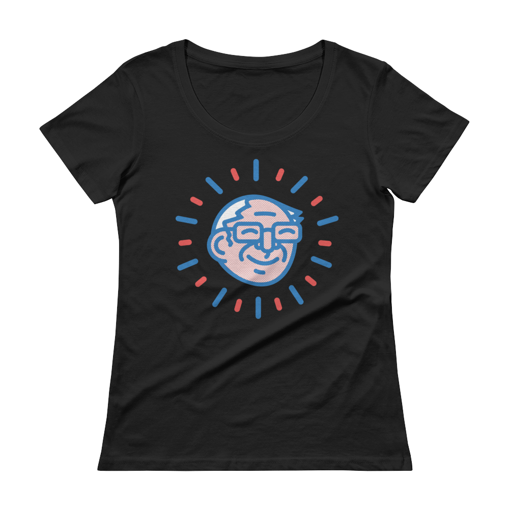 Image of Women's Black Bern Bright Triblend Tee 🌹