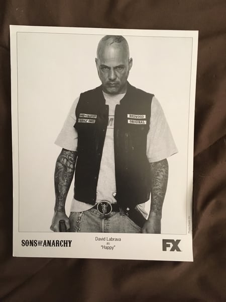 Image of 8x10 of David Labrava as Happy from the Sons of Anarchy