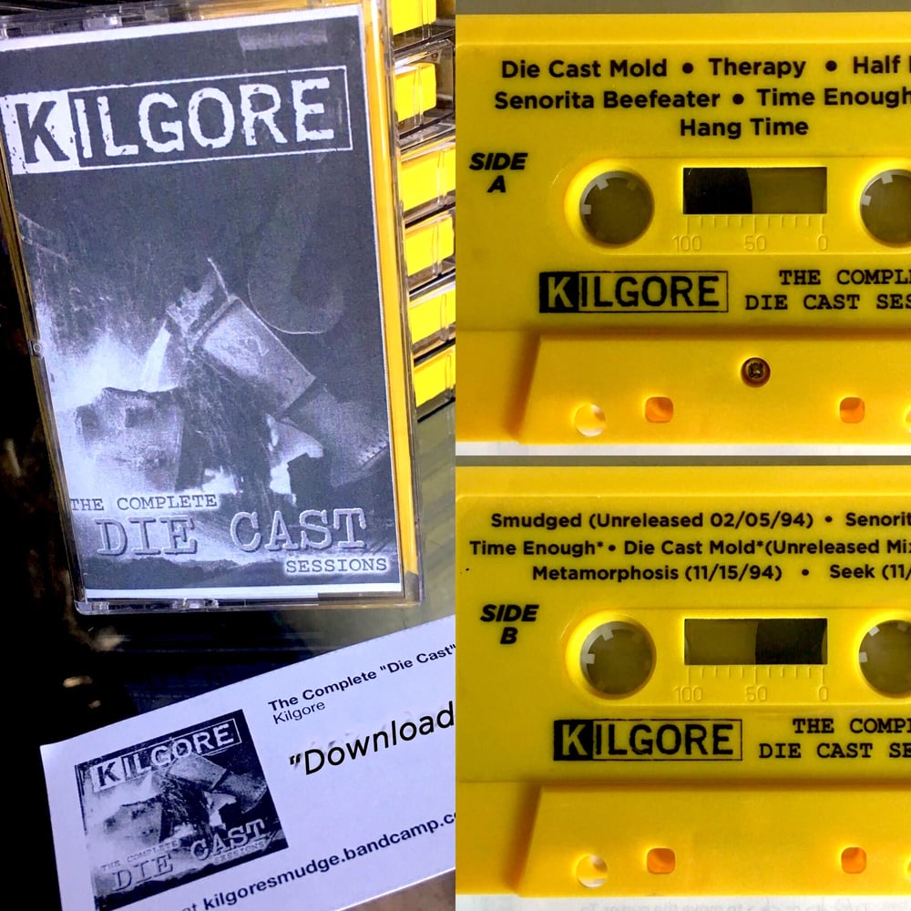 Image of Signed "DIE CAST" Remastered CASSETTE and DIGITAL DOWNLOAD