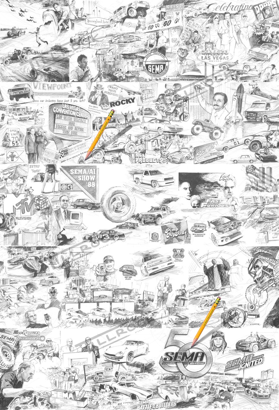 Image of SEMA 50th Show Timeline Comp