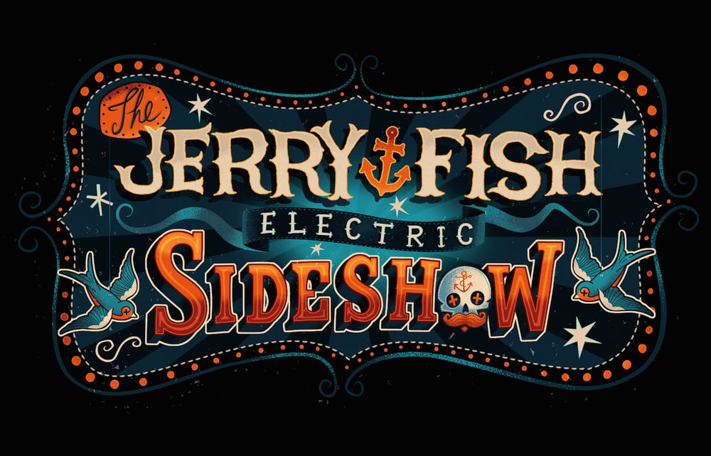 Image of The Jerry Fish Electric Sideshow (Logo) T.Shirt