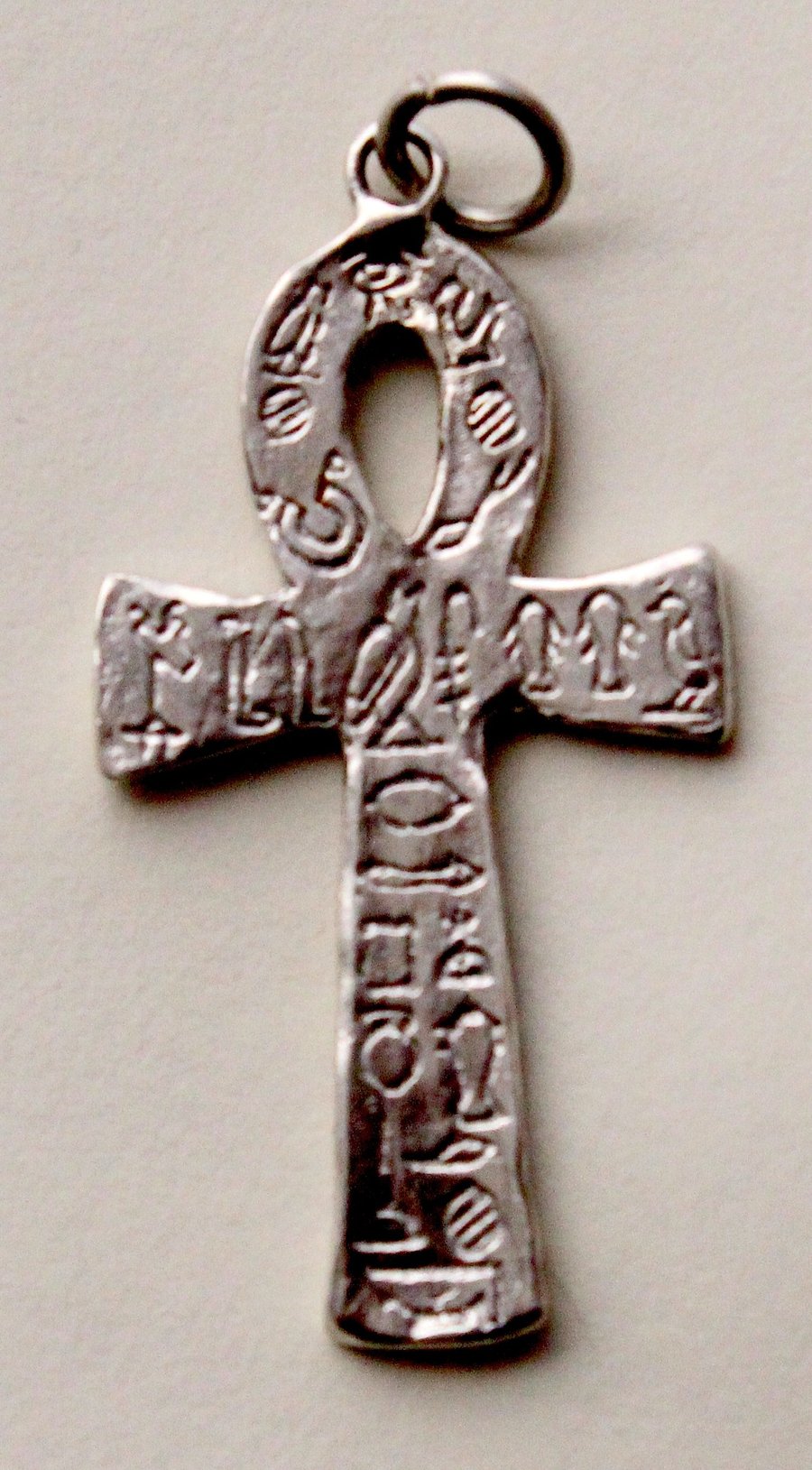 Image of Pure sterling silver hieroglyphic Ankh