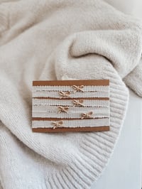 Image 2 of caramel suede bow