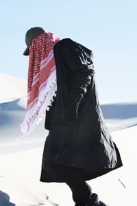 Image 4 of WATER REPELLENT SOULJA TRENCH - BLACK