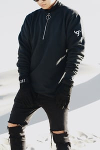 Image 5 of NOIR QUARTER ZIP SWEATER
