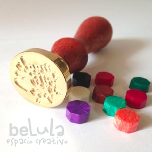 Image of Sello de lacre: Made with love corazón