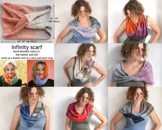 Image of Infinity Scarf in kid mohair and silk