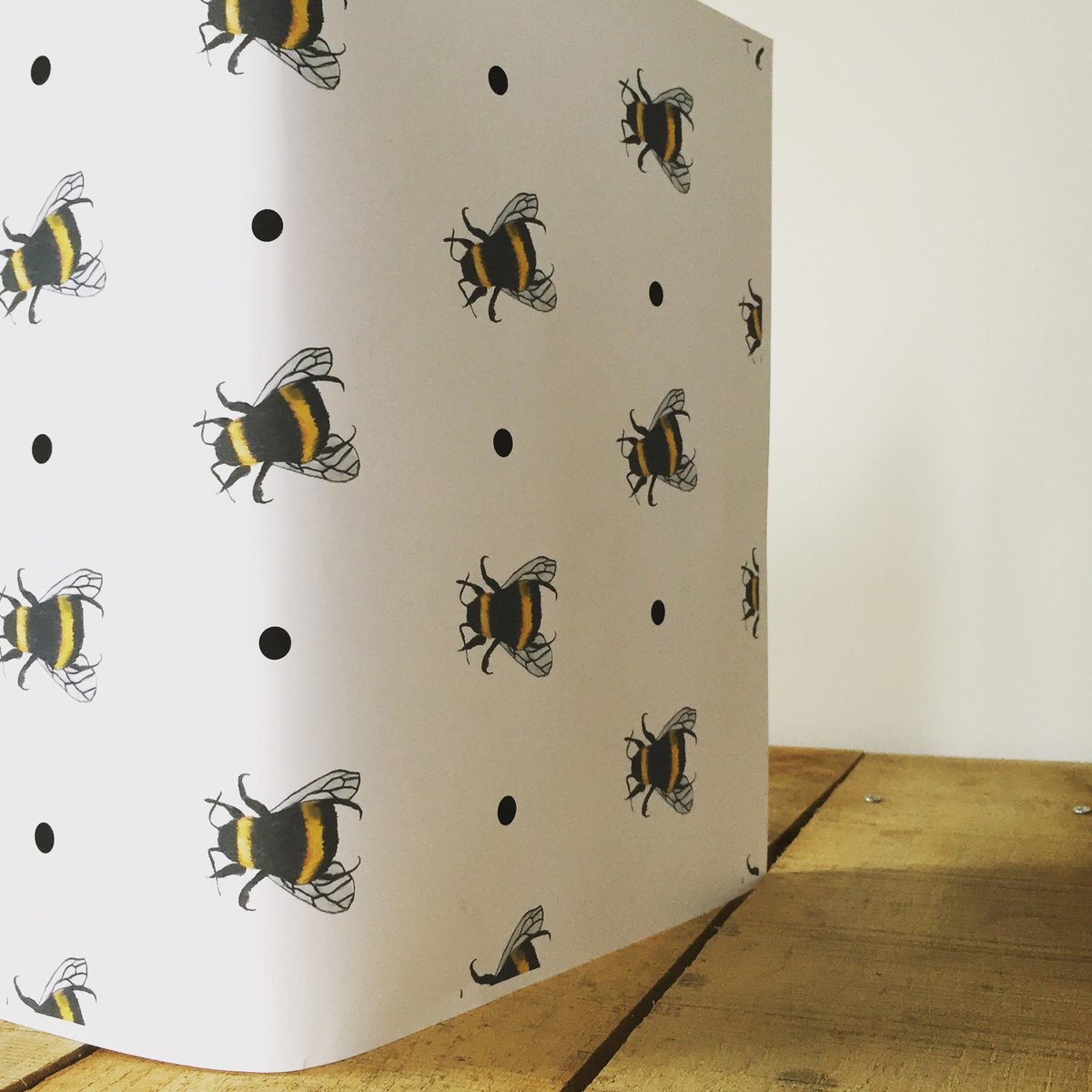 Image of Bee / Pizza / Giraffe Gift Wrapping Paper by Katezart Designs 