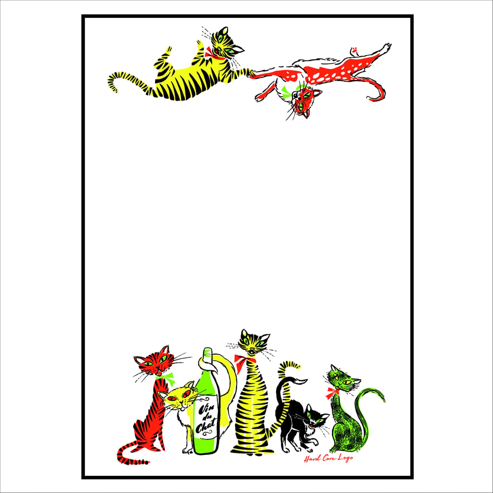 Image of Cat Crazy Tea Towel