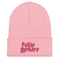 Image 2 of Polite Menace Cuffed Beanie cap