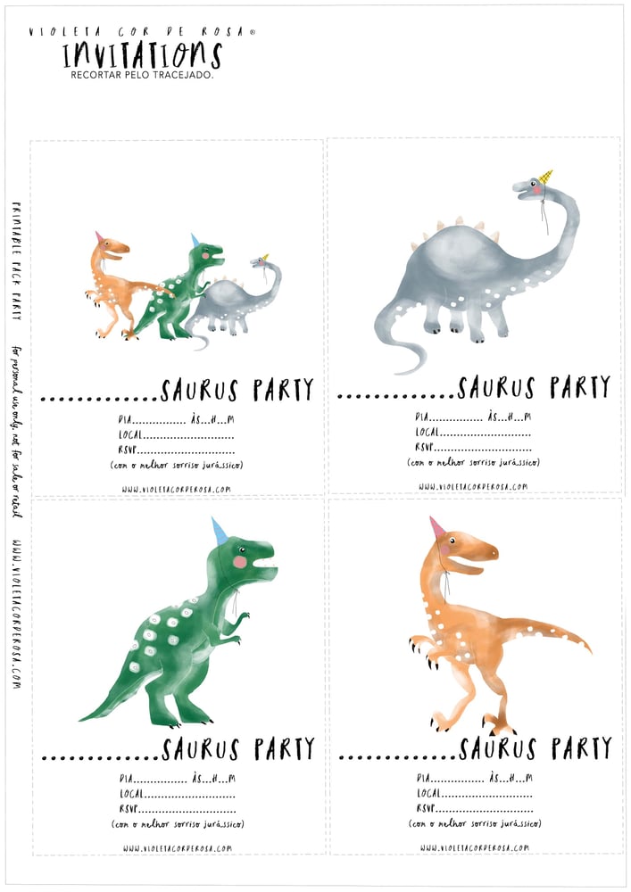 Image of DINO PARTY PACK PRINTABLE