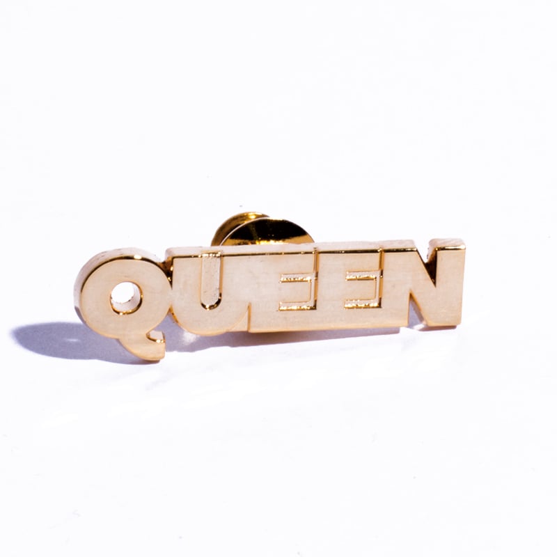 Image of Queen Gold Plated Enamel Pin