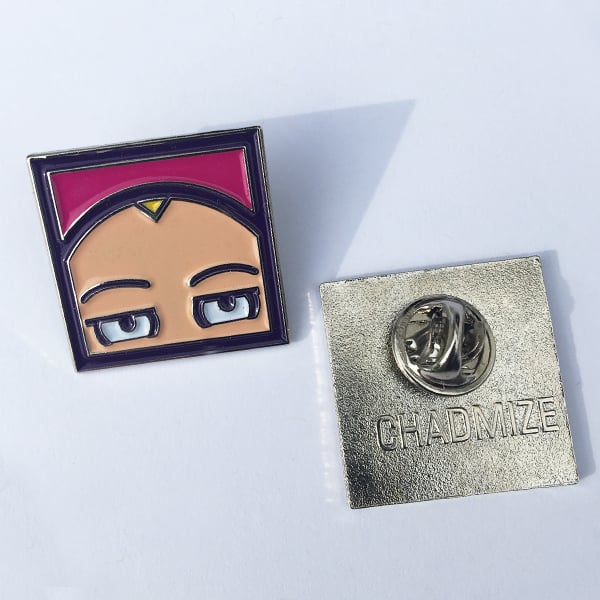 Image of CHIZZY HEAD Enamel Pin (Pink)