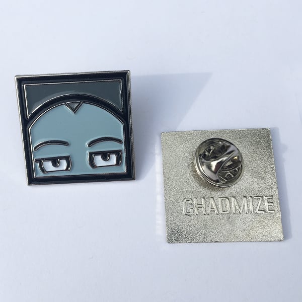Image of CHIZZY HEAD Enamel Pin (Grey)