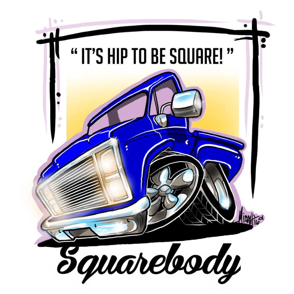 Image of SQUAREBODY...It's hip to be square!  (blue)