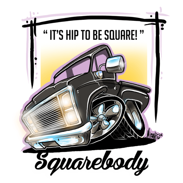 Image of SQUAREBODY...It's hip to be square!  (black)