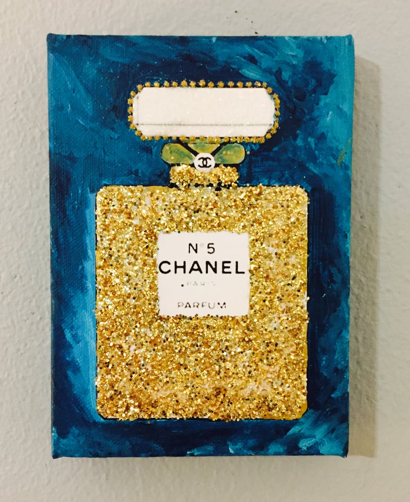 Image of Chanel Parfum Acrylic Painting on Canvas