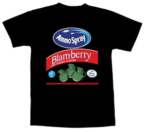Image of Ammo Spray Blam-berry T-Shirt - Black Tee