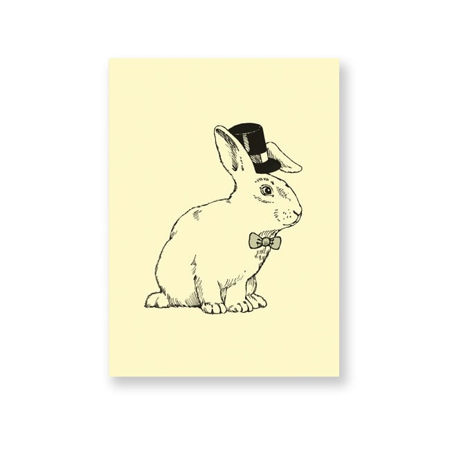 Image of Carte postale Lapin Magicien 