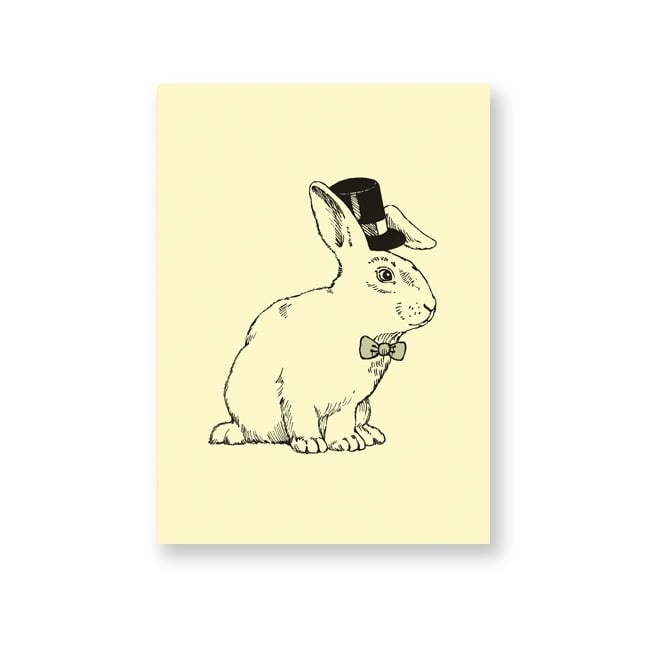 Image of Carte postale Lapin Magicien
