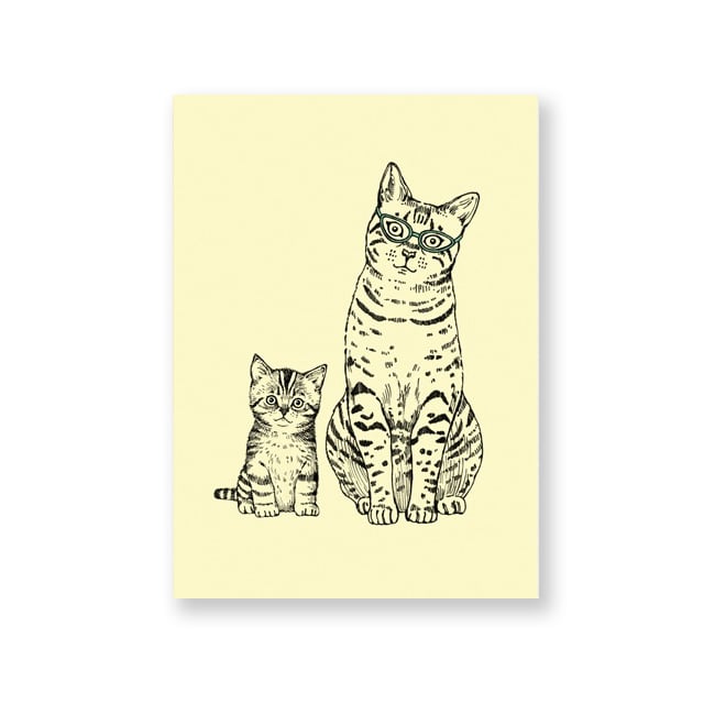 Image of Carte postale Maman et Chaton