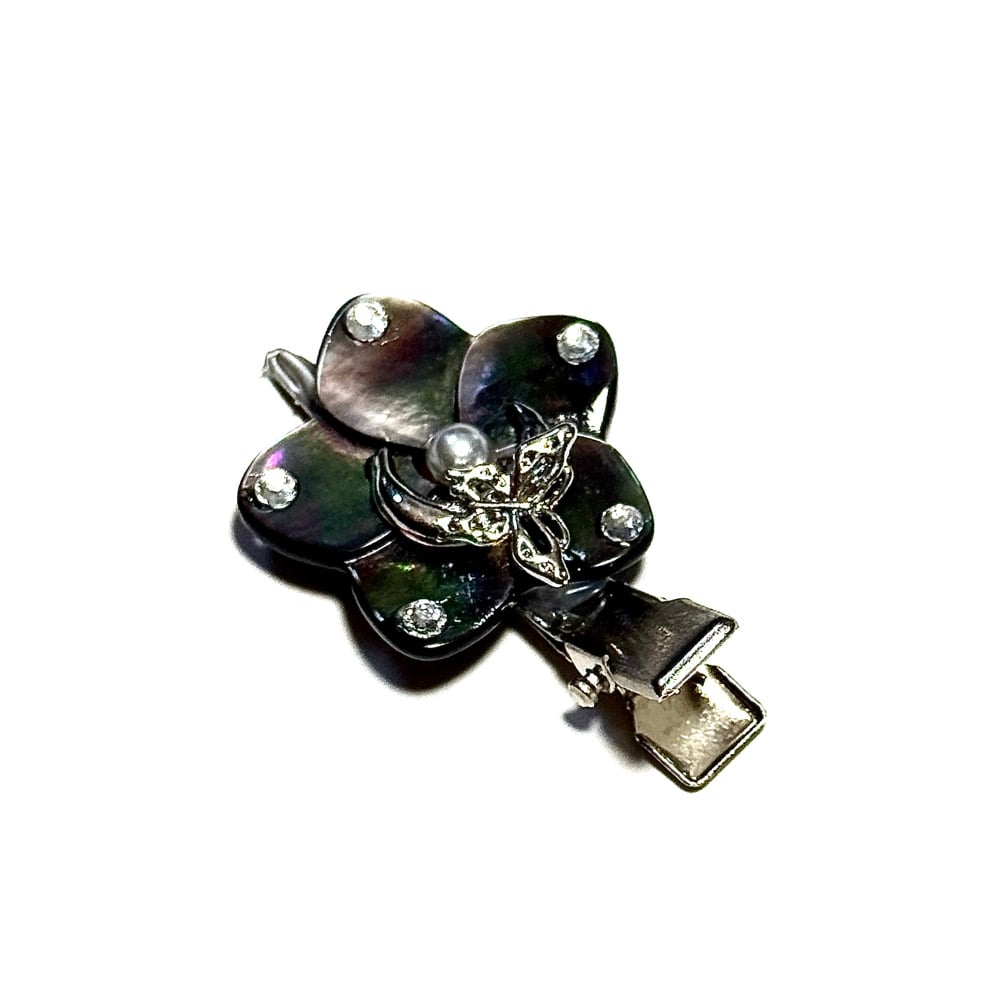Image of Plumeria Black Single Clip